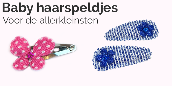 Bij HelloHaarspeld vind je de leukste haarspeldjes voor de kleinste babyhaartjes. We hebben een ruim assortiment van bloemetjes, hartjes, roosjes, knoopjes, strikjes in heel veel verschillende kleuren.