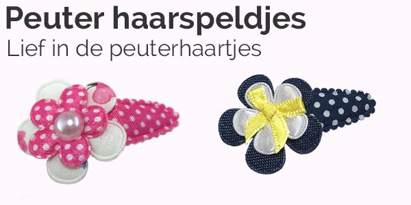 Bij HelloHaarspeld hebben we een heel groot assortiment van peuter en kleuter haarspeldjes met vrolijke bloemen, vlinders, roosjes in heel veel kleuren afgewerkt met leuke pareltjes en knoopjes.