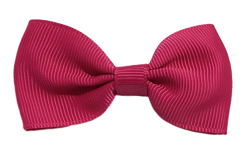 Vrolijk framboos roze (donker fuchsia) peuter, meisjes haarstrikje van lint. Op een handig alligator knipje. 