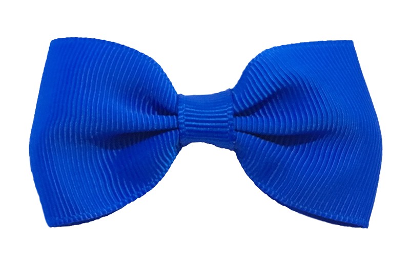 Vrolijk kobalt blauw peuter, meisjes haarstrikje van lint. Op een handig alligator knipje. 