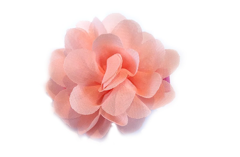 Betere Haarknip chiffon bloem zalm roze - HelloHaarspeld.nl HP-88